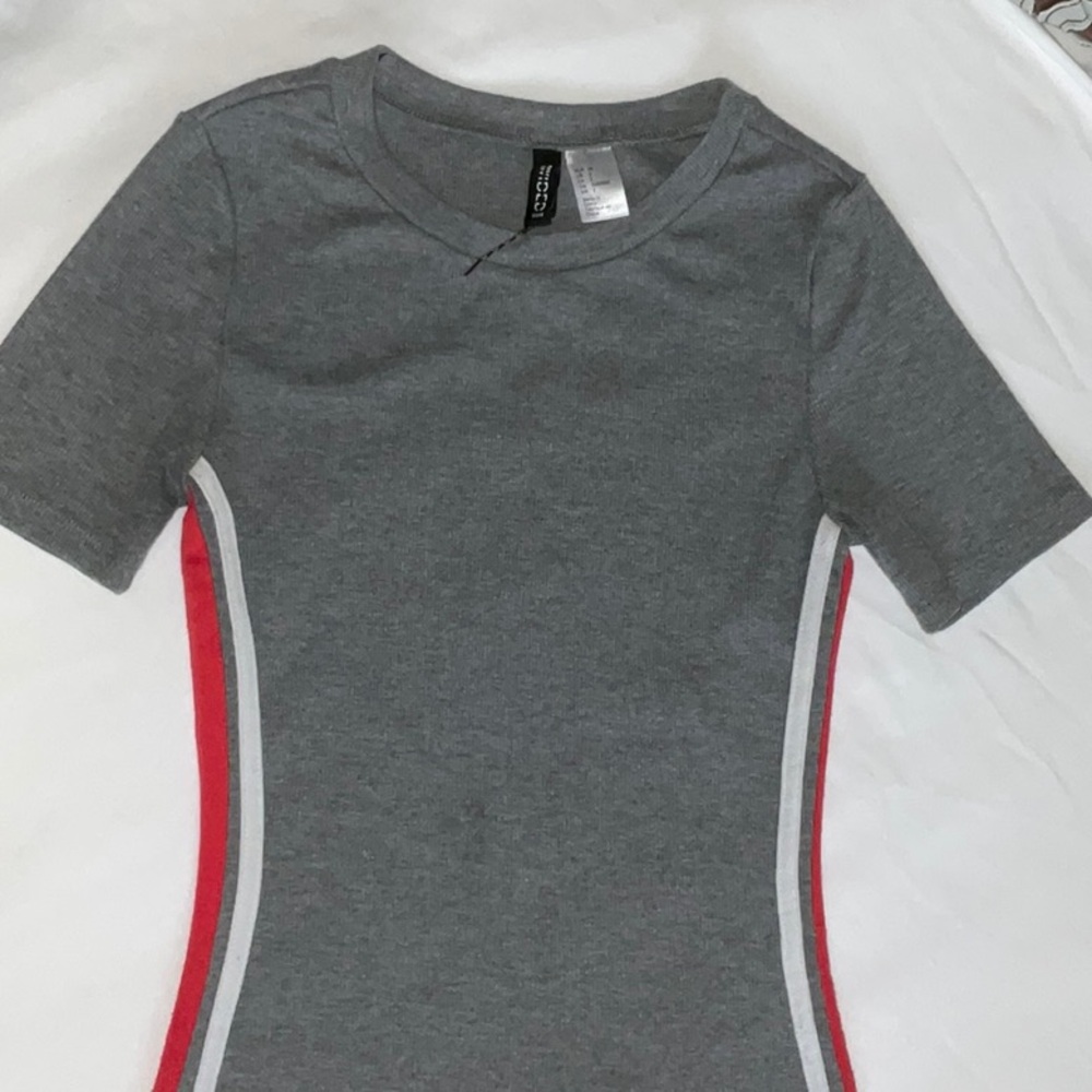H&M Red and Gray Mini Dress - Picture 4 of 7